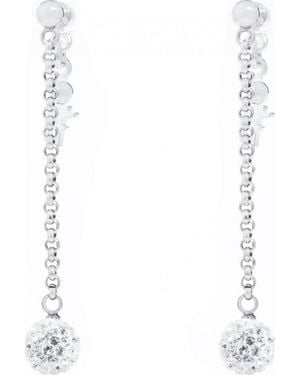 Folli Follie 3E1F010C Ladies Earrings - White