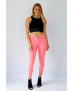 Secret Label Slim Leg Ankle Grazer Jeans - Red