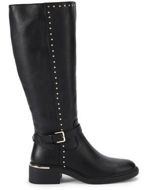 KG by Kurt Geiger Stud Knee Boots - Black