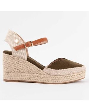 Montevita Wedge Espadrille Esparteo2 Textile - Brown