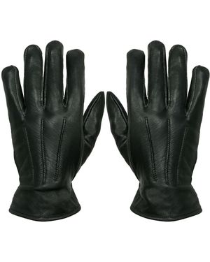 Infinity Leather Thermal Gloves - Black