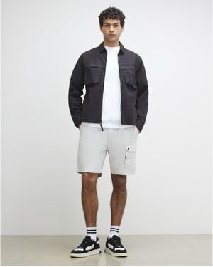River Island Regular Fit Cargo Shorts - White