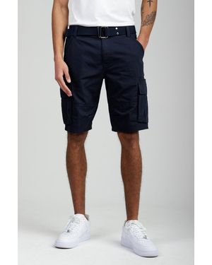 Tokyo Laundry Cotton Cargo Shorts - Blue
