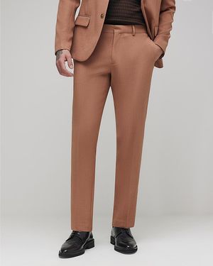 River Island Suit Trousers Skinny Fit Stretch - Brown