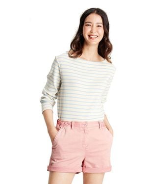 Joules Harbour Cotton Long Sleeved Top - Blue