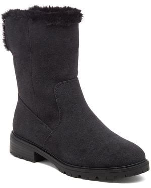 Rocket Dog Niche Aurora Polyurethane Winter Mid Calf Boots Pu - Blue