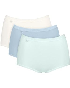 Sloggi Basic+ Maxi 3 Pack Briefs - Blue