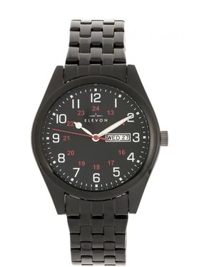 Elevon Watches Gann Bracelet Watch W/Day/Date - Black