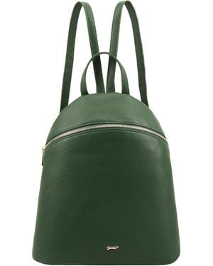Paul Costelloe Panoma Leather Backpack Bag - Green
