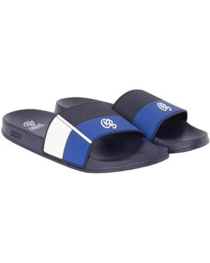 Crosshatch Rentrays Sliders - Blue
