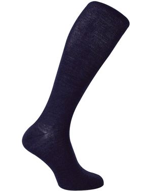 Steve Madden Knee High Merino Wool Socks - Blue