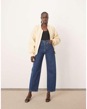 ARRANGE Eden Denim Barrel Jean With Tapered Leg - Blue