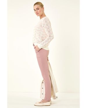 Roman Utility Stretch Jegging Trouser - Natural