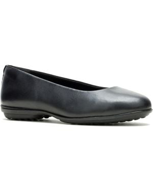 Hush Puppies Alice Flat Leather Standard Flats - Black
