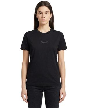 DSquared² Signature Logo T-Shirt Cotton - Black
