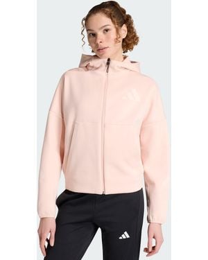 adidas Z.N.E. Full-Zip Hoodie - Red