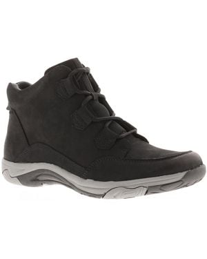 Free Spirit Boots Ankle Gem Leather Lace Up - Black