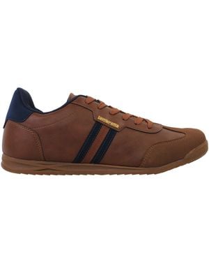 Lambretta Tackle Trainers - Brown