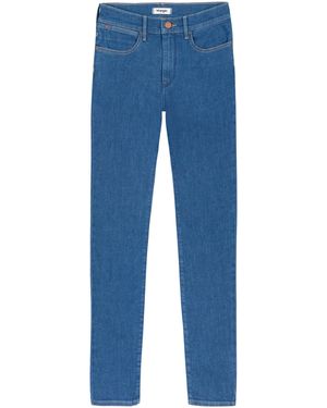 Wrangler High Skinny Eye Love You - Blauw