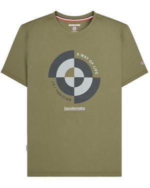 Lambretta Target Quadrant T-Shirt Cotton - Green