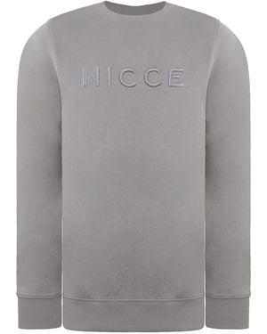 Nicce London Mercury Chalk Jumper - Grey