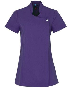 PREMIER Ladies Blossom Short Sleeve Tunic - Purple