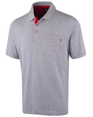 Lee Cooper Marl Pique Polo Shirt - Grey