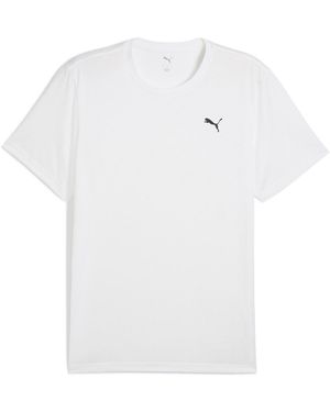 PUMA M Tad Essentials Solid Cat Tee (Lc S T Shirt - White