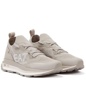 EA7 Emporio Armani Altura Knit Trainers - Grey