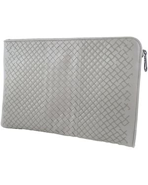 Bottega Veneta Pre-Owned Nappa Intrecciato Clutch - Grey
