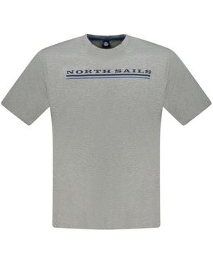 North Sails Short Sleeve Crew Neck Tshirt - Grey