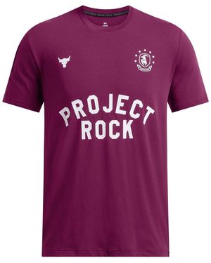 Under Armour Regular Fit Large Genie Text Graphic T-Shirt - Purple