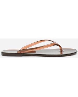 Where's That From Wheres Chandler Jelly Thong Flip Flop Sandals - Brown