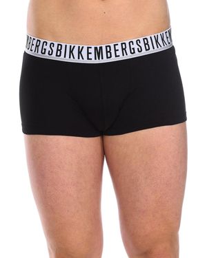 Bikkembergs Pack-2 Boxer Essential Anatomical Front Bkk1Utr01Bi - Black