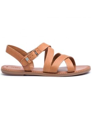TOMS Sicily Sandals Nubuck Leather - Brown