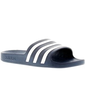 adidas Originals Adilette Aqua Flip Flops Beach Sandals - Black