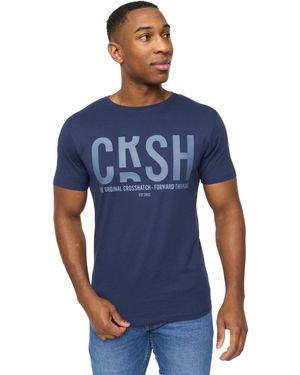 Crosshatch Solari T-Shirt Cotton - Blue