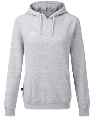 Umbro Ladies Club Leisure Hoodie (Dark Marl/ - Grey