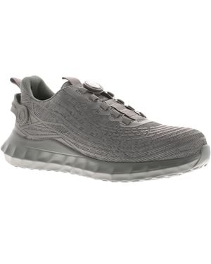 Tradesafe Safety Shoes Trainers Stell Toe Cap Strike Textile - Grey