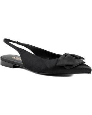 Jones Bootmaker Xenova Leather Slingback Court Shoes - Black