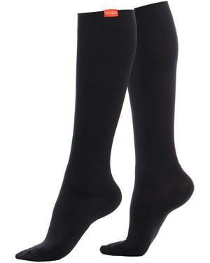 VIM & VIGR Brede Katoenen 20-30 Mmhg Gegradueerde Compressiesokken - Blauw