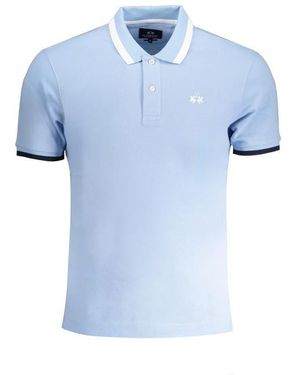 La Martina Light Cotton Polo Shirt - Blue