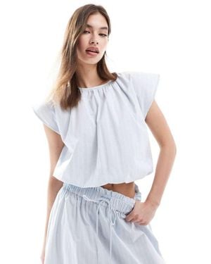 ASOS Elasticated Waist Co-Ord Top - White