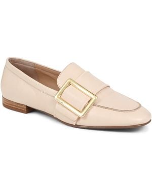 Jones Bootmaker Stefania Leather Slip-On Shoes - Natural