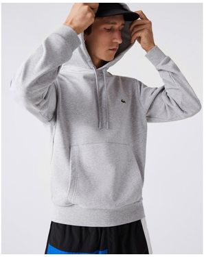 Lacoste Fleece Hoodie For - Grey