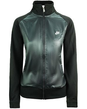 Nike Long Sleeve Zip Up Black S Track Jacket 426727 012 - Green