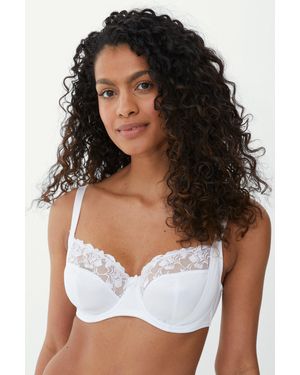 Gorgeous Dd+ Florence Balcony Bra - White