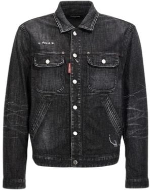 DSquared² Easy Wash Jean Jacket - Black