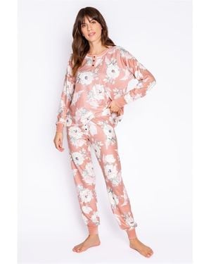 Pj Salvage Salv L S Shirt - Pink