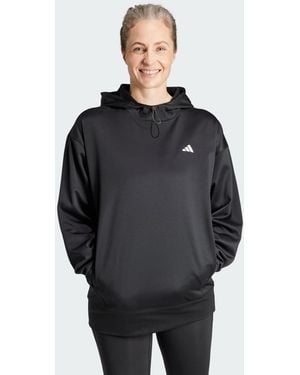 adidas Originals Aeroready Game And Go Fleece Hoodie - Black